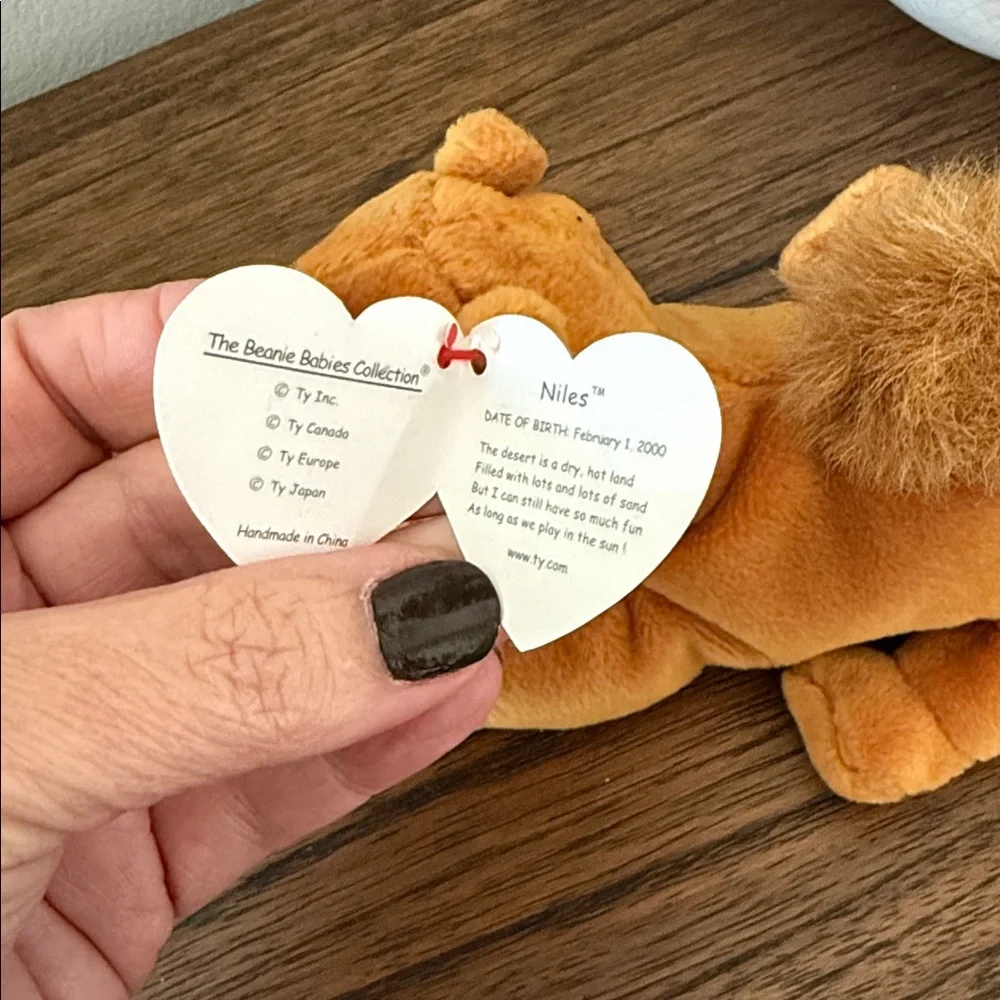 2000 TY Beanie Baby‎ Niles the Tan Brown Camel Beanbag Plush Toy Doll